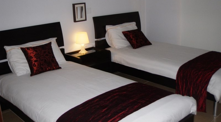 Twin Beds of two bedroom apartment at Paphos Aphrodite Sands Resort