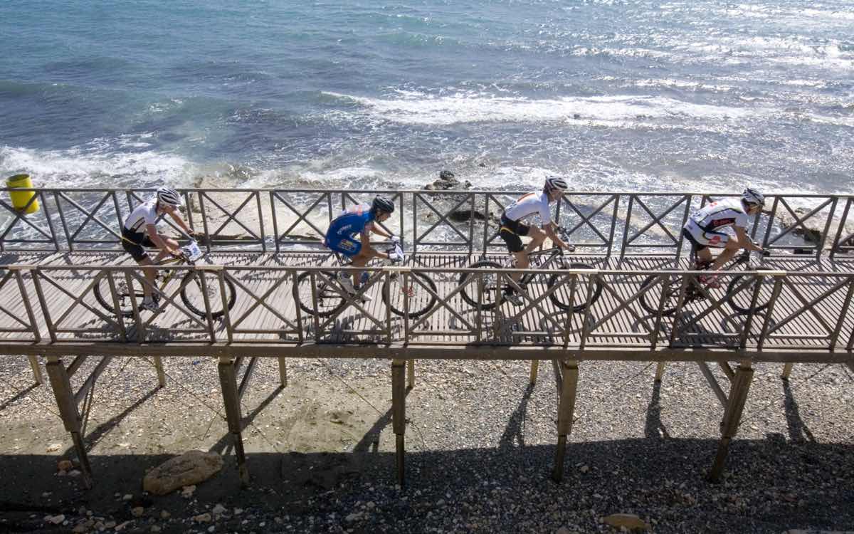 Cycling by the sea in Cyprus
